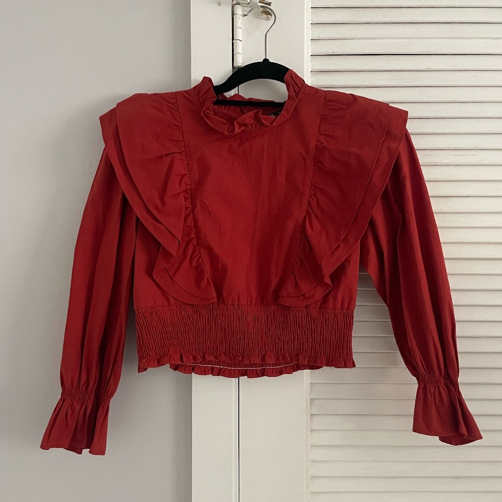 Brand New Zara Poplin Shirt